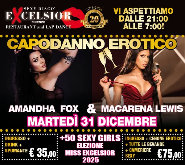 Locandina Sexy Disco Excelsior Firenze